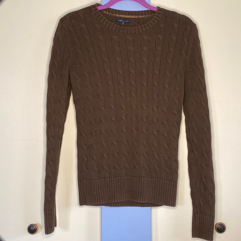 Tommy Hilfiger Brown Crew Sweater